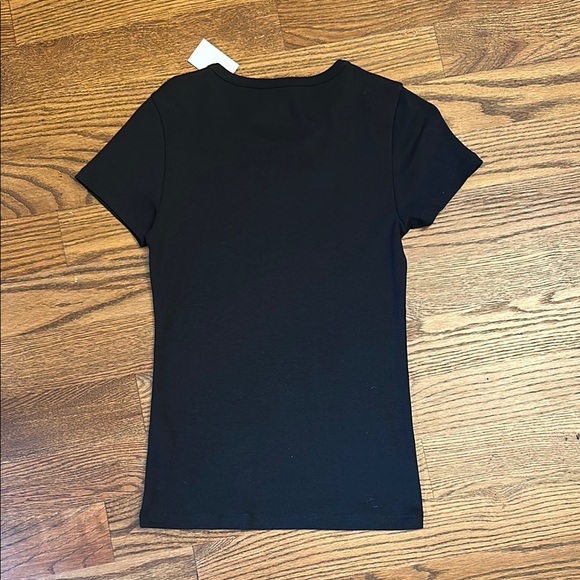NWT J. Crew Factory Black Short Sleeve Tee; M - Picture 3 of 3